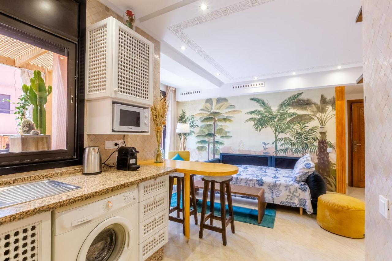 Le Palmier - Appartement Authentique A Gueliz Marraquexe Exterior foto