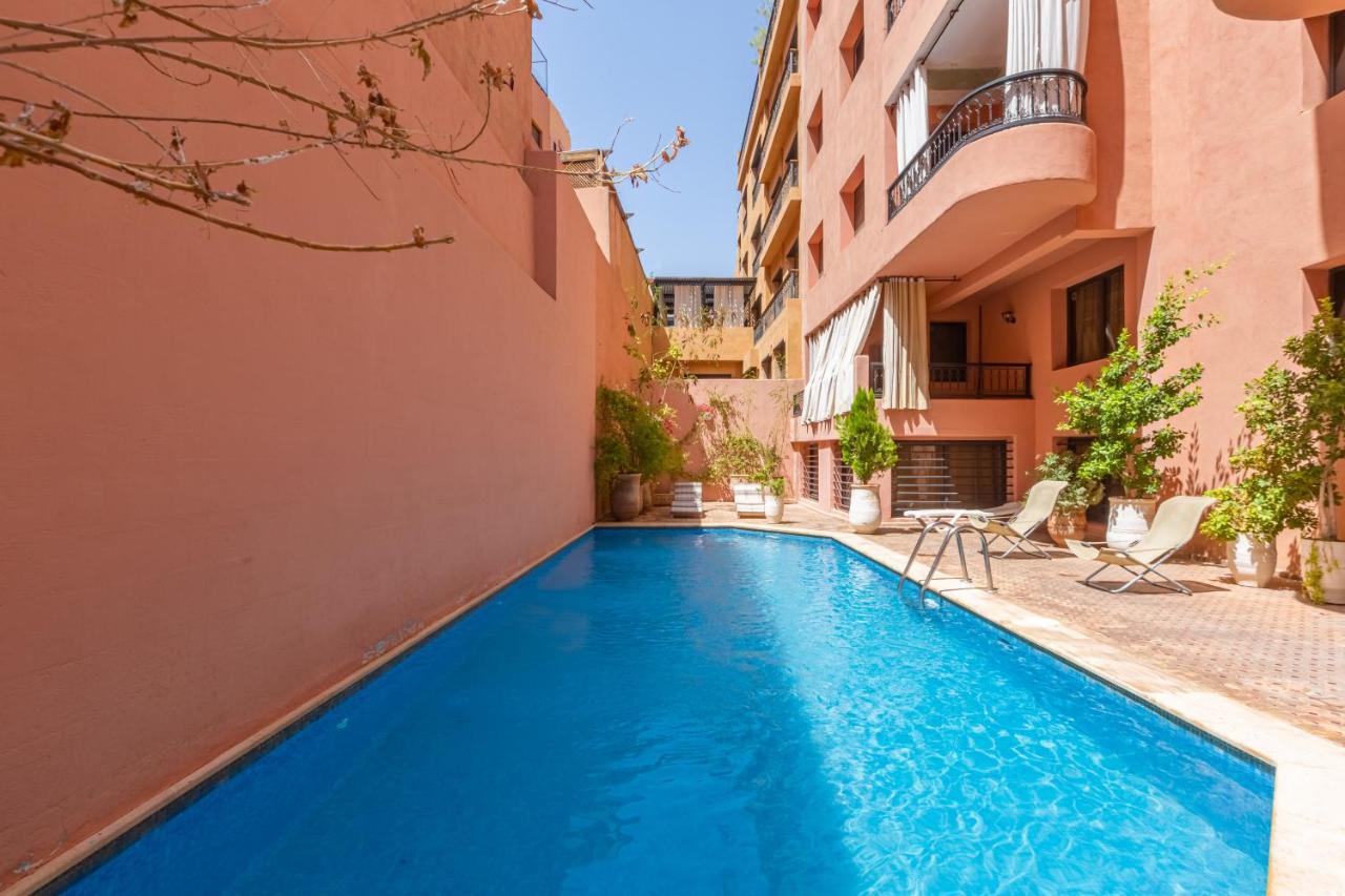 Le Palmier - Appartement Authentique A Gueliz Marraquexe Exterior foto